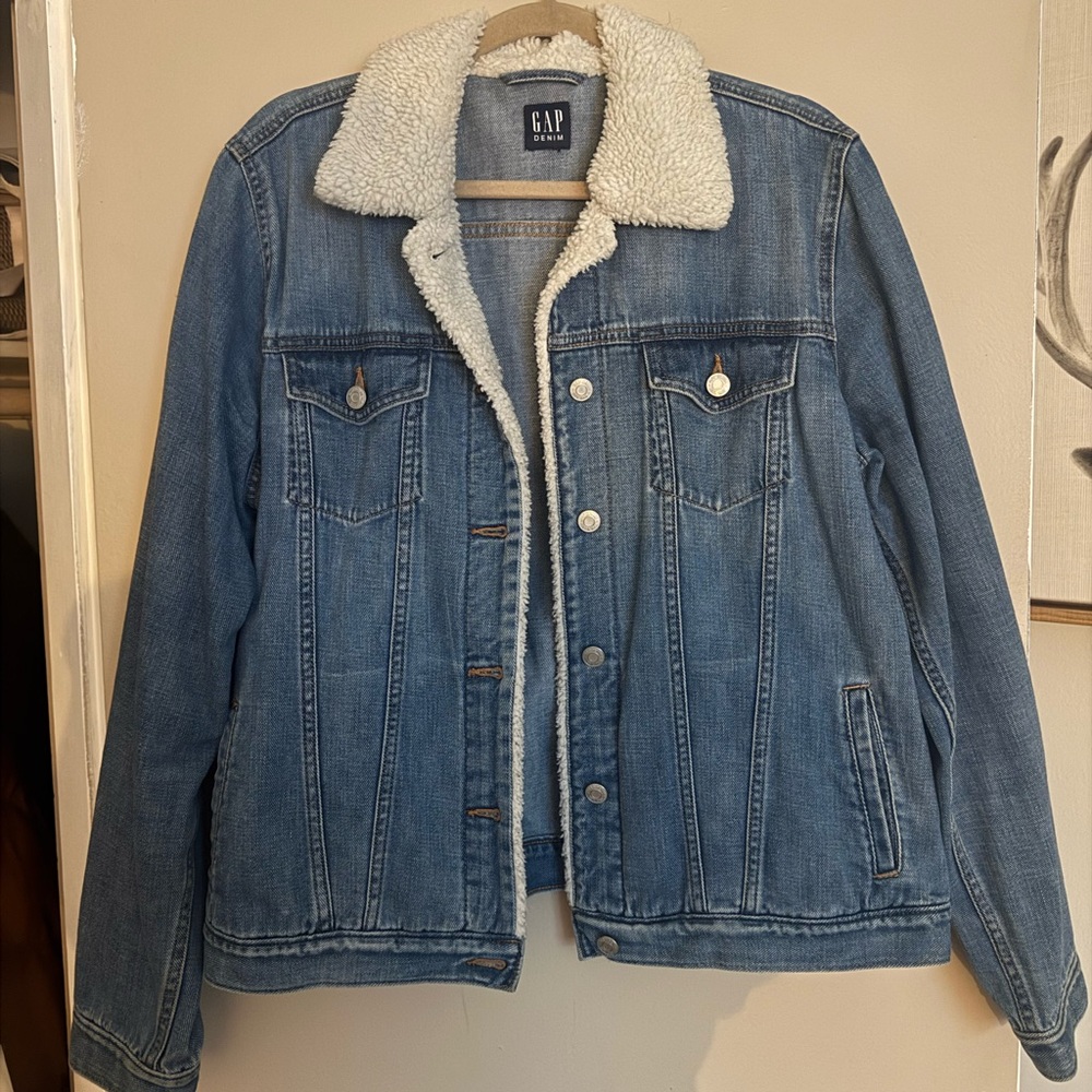 Gap Sherpa Collar Denim Jacket